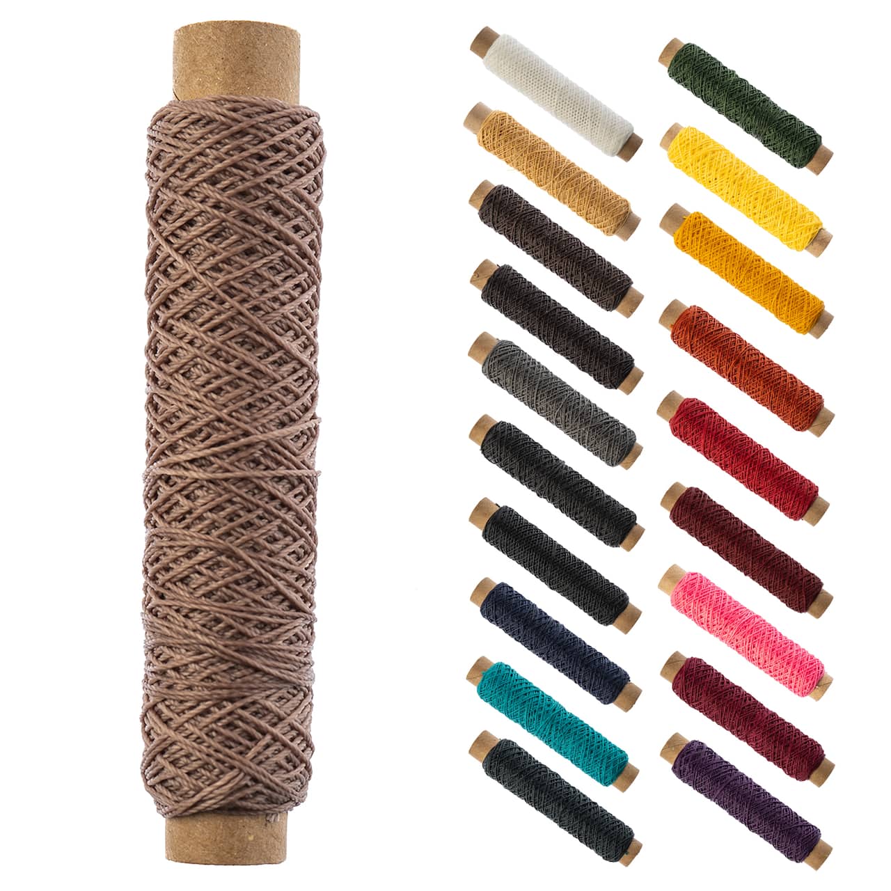 Gudebrod 0.018" 3 Ply Waxed Thread Bobbin, 75ft.